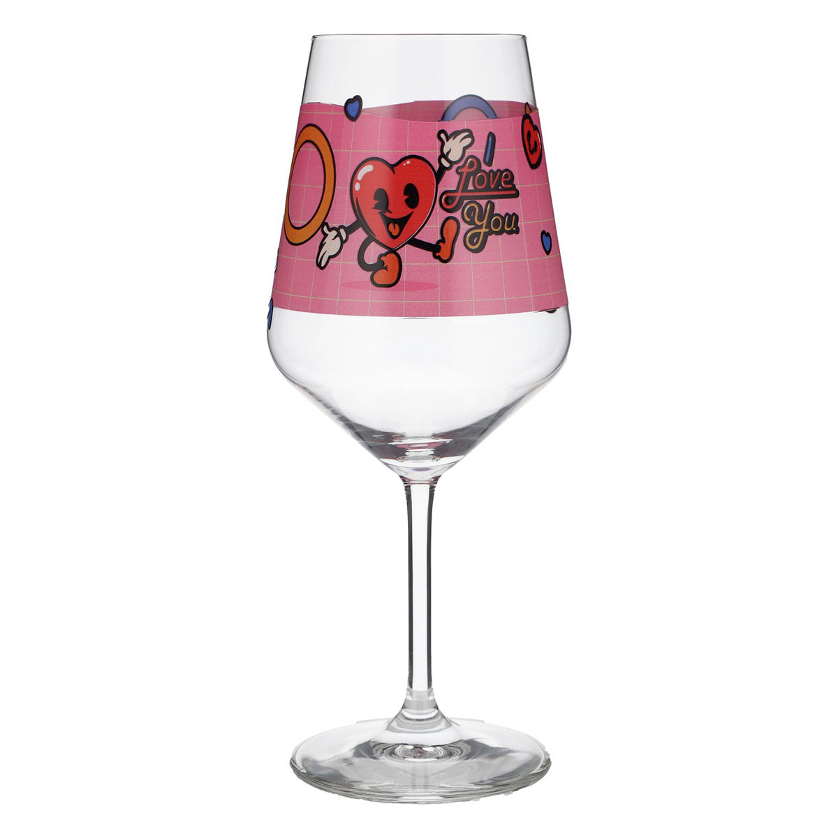 Kieliszek do wina Sipply na Walentynki „I Love You” Serce Prezent 0,5 l – Widok 2
