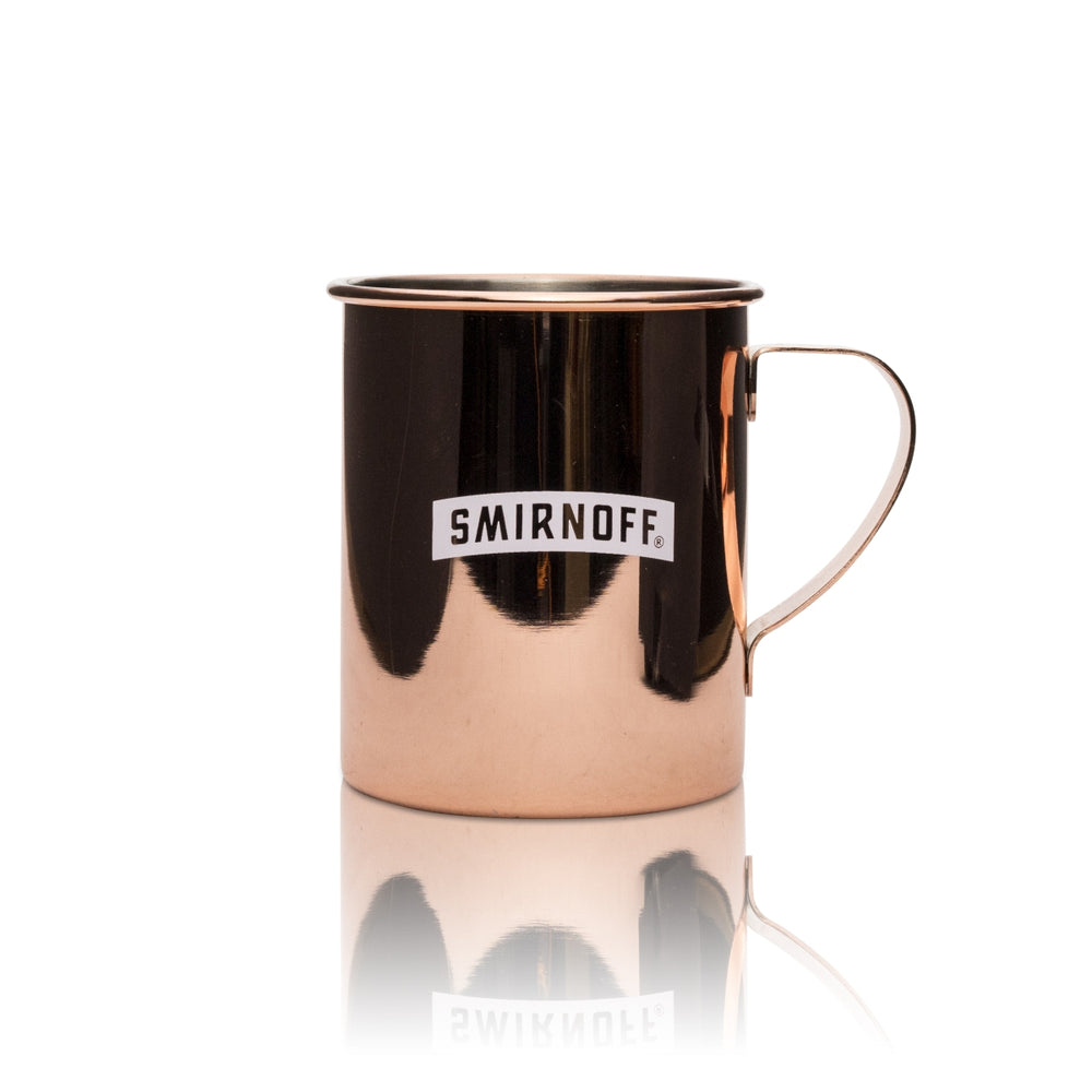 Smirnoff kubek miedziany szklanka 0,4l uchwyt szklanki metalowe koktajl long drink mule bar