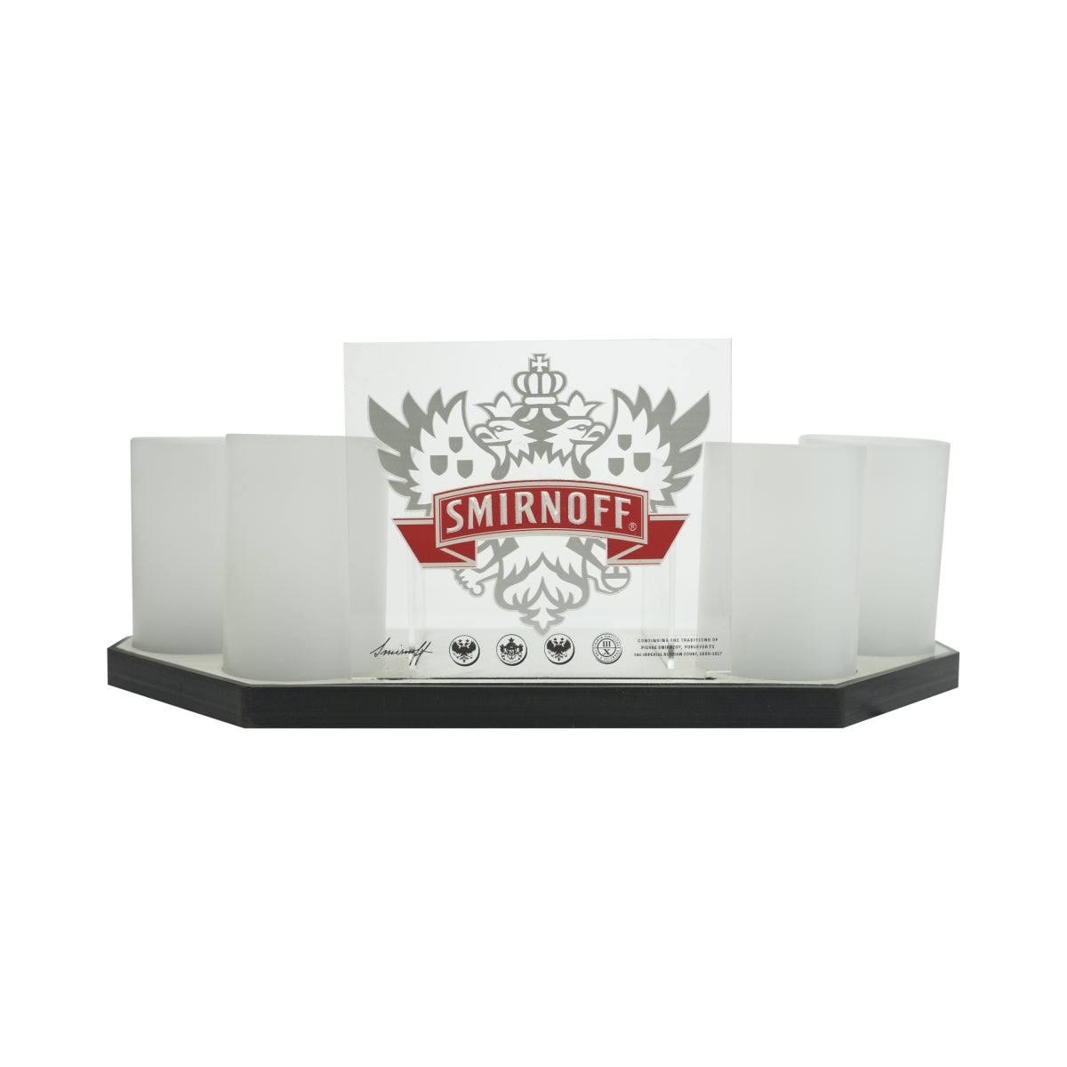 1x bar z wyświetlaczem LED Smirnoff Vodka Barcaddy