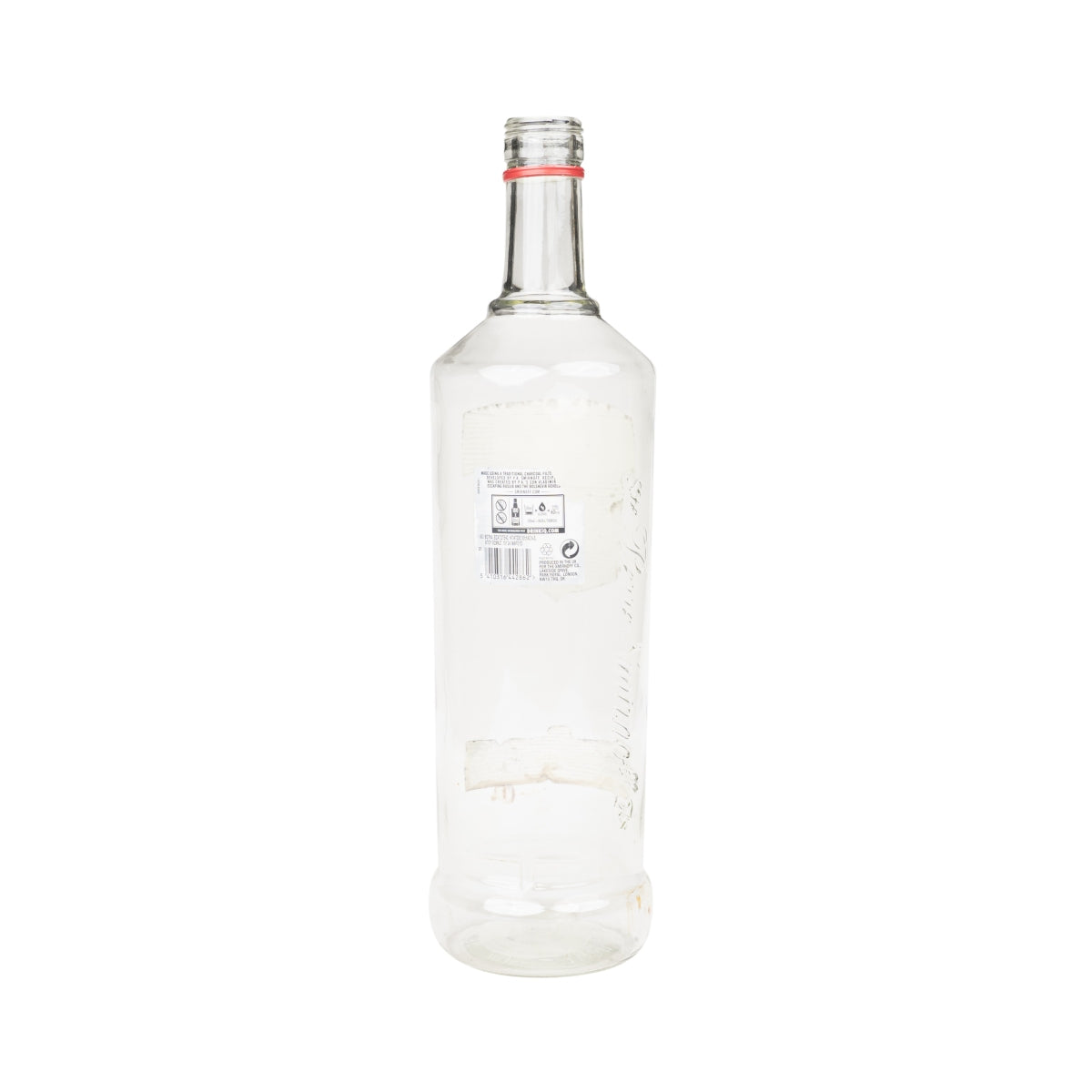 Smirnoff Vodka bottle 3L EMPTY używana lampa rzemieślnicza dekoracja skarbonka bar czerwony – Widok 2