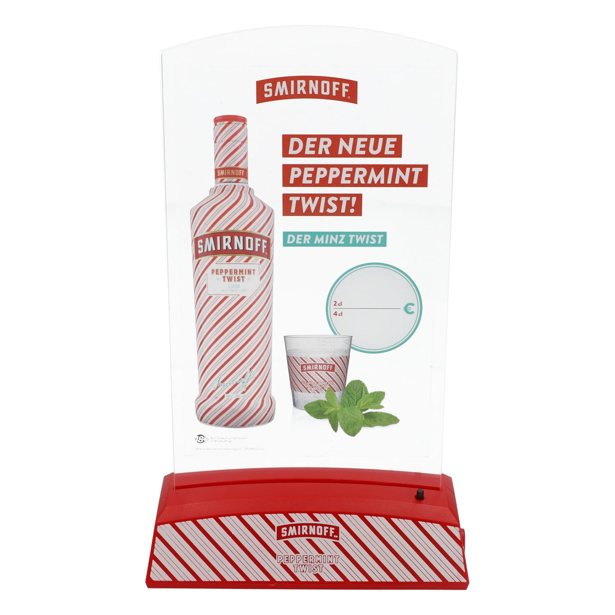Smirnoff  Wódka LED Stojak na menu Stojak stołowy Peppermint Twist – Widok 4