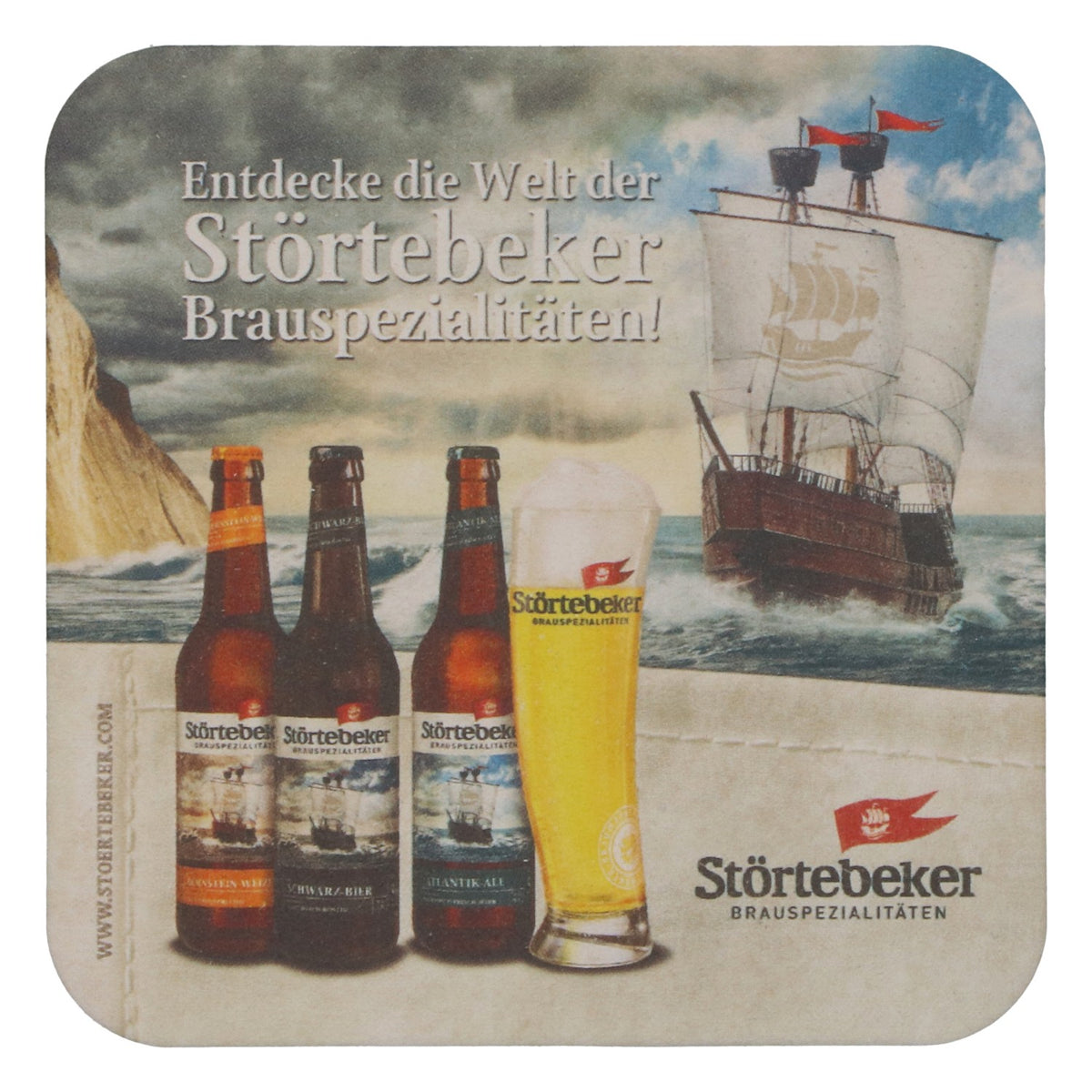 Podkładki pod piwo Störtebeker „Atlantik-Ale” – 100 szt. – akcesoria barowe – nowe – Widok 3