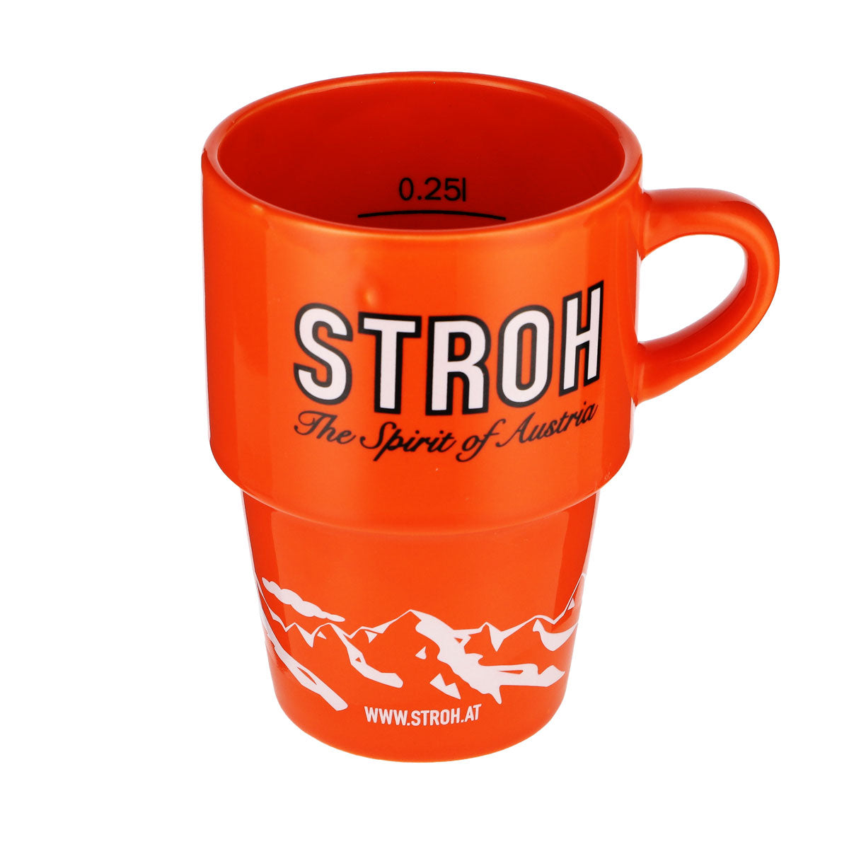 Szklanka do rumu Straw Ceramiczny kubek do kawy Pomarańczowy „Dodaj trochę STROH!” – Widok 5
