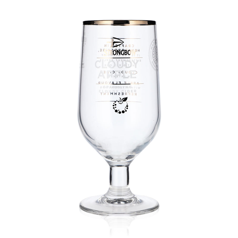 Kieliszki do piwa Strongbow Kieliszki do cydru Kieliszki do piwa Tulipan 0,58 l Złota obwódka