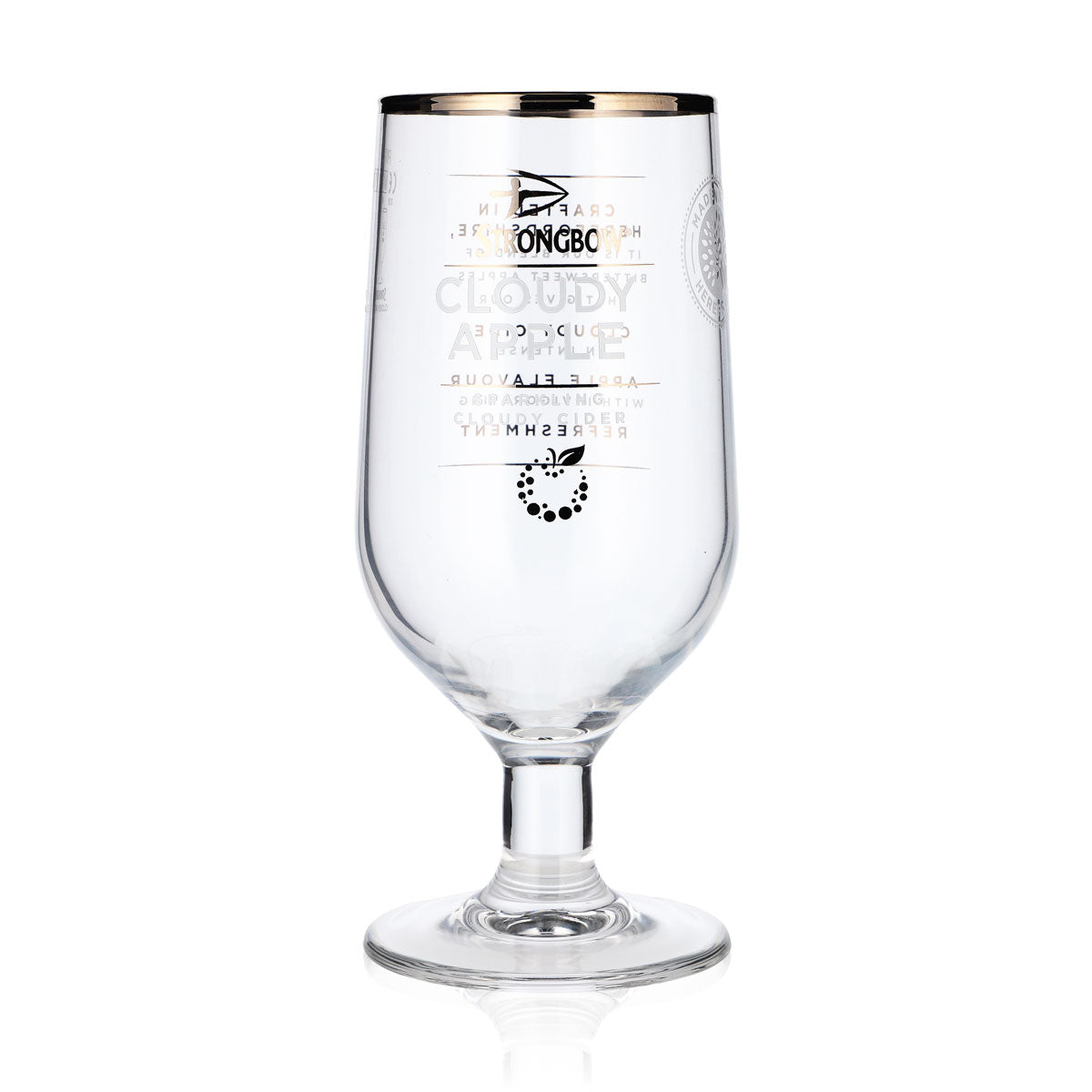 Kieliszki do piwa Strongbow Kieliszki do cydru Kieliszki do piwa Tulipan 0,58 l Złota obwódka