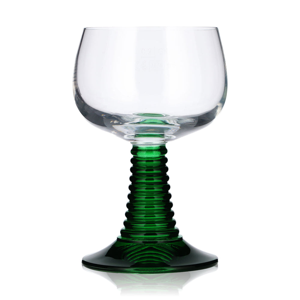 Table Roc Kieliszek do wina „Weinrömer” 0,2 l z zieloną podstawą