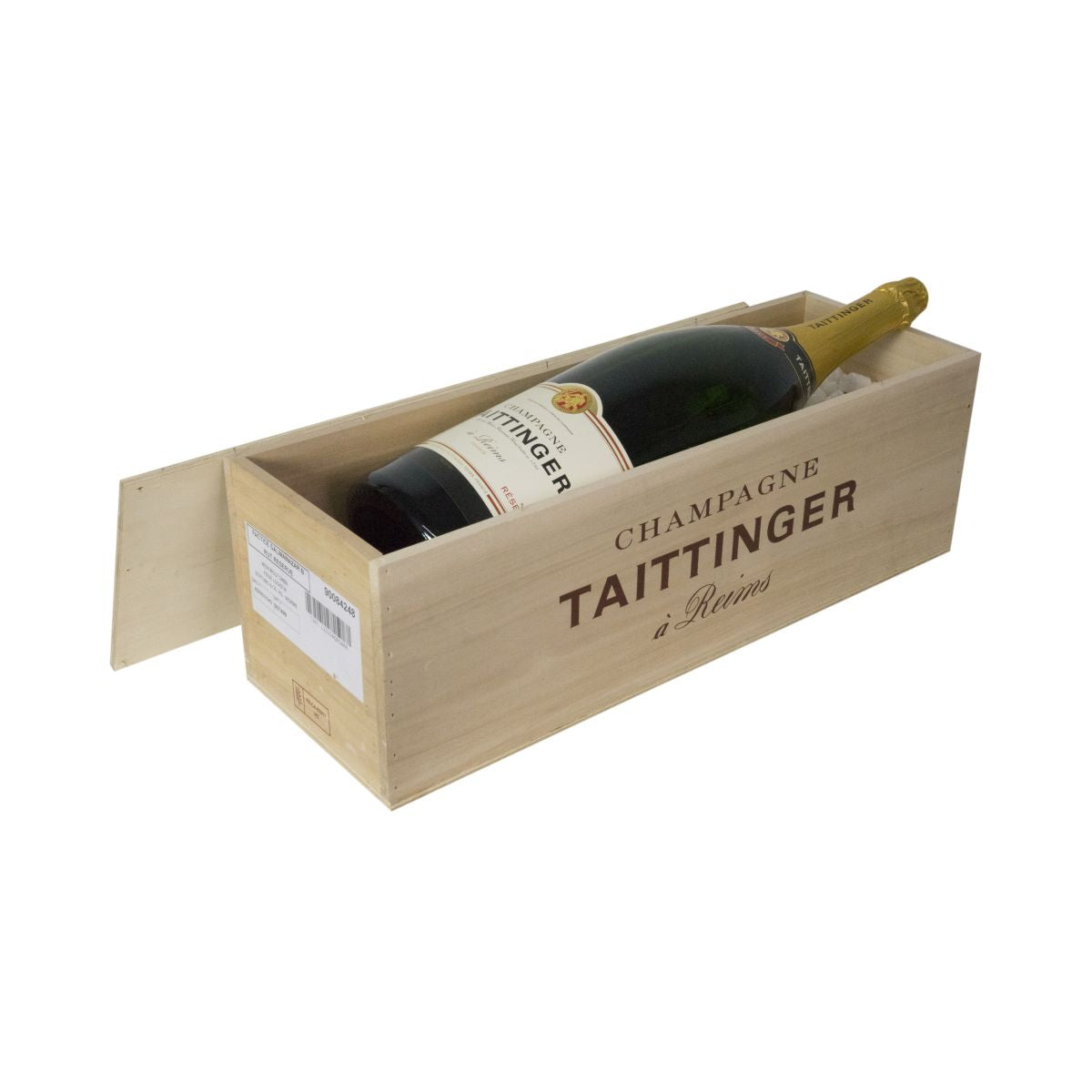 Taittinger Champagne show butelka Salmanazar 9l drewniane pudełko EMPTY DUMMY wystrój – Widok 3