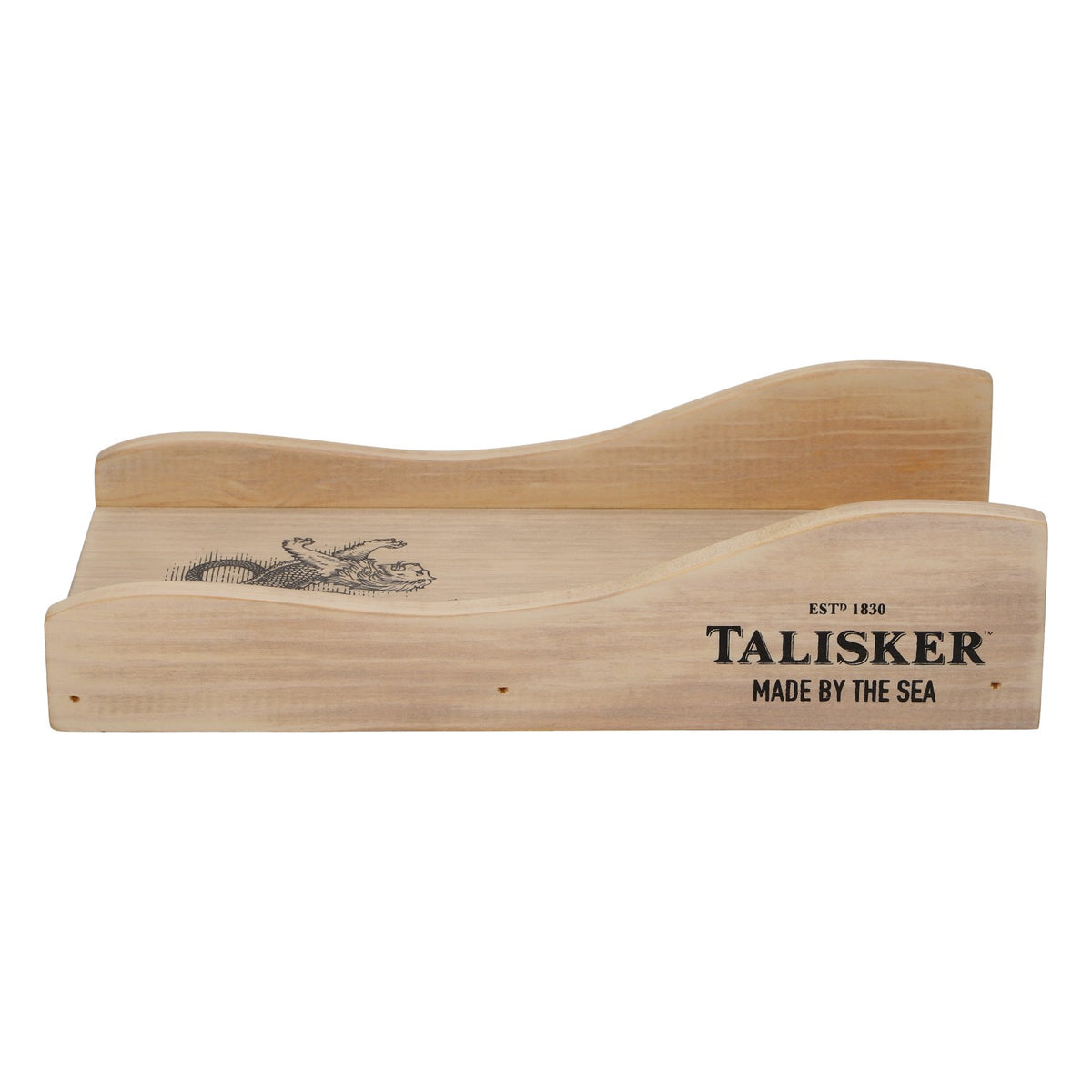 Elegancki drewniany stojak z dziobkiem do butelek whisky Talisker – Widok 2