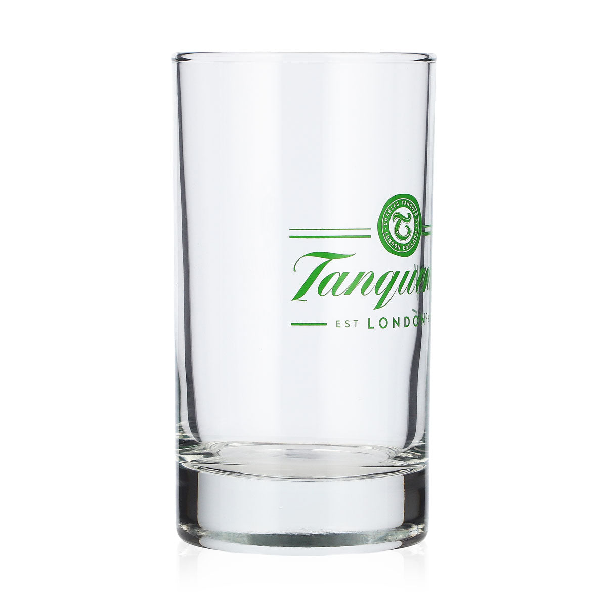 Szklanka do ginu Tanqueray 0,15 l, typu tumbler, z logo w jasnozielonym kolorze, szklanka do whisky typu Old Fashioned, typu lowball – Widok 2