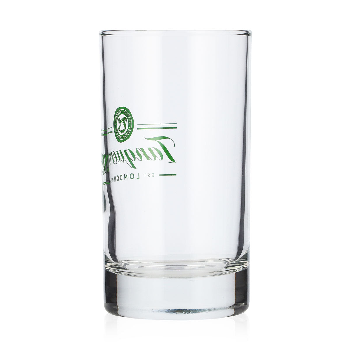 Szklanka do ginu Tanqueray 0,15 l, typu tumbler, z logo w jasnozielonym kolorze, szklanka do whisky typu Old Fashioned, typu lowball – Widok 3
