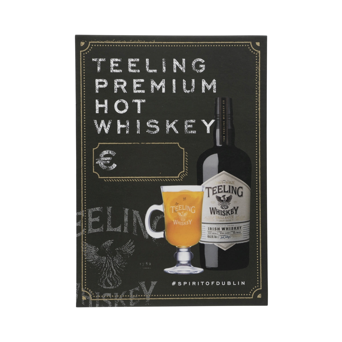 Teeling Whiskey Table Display A5 Hot Whiskey Tablica Reklamowa Deco Gastro Bar Cafe