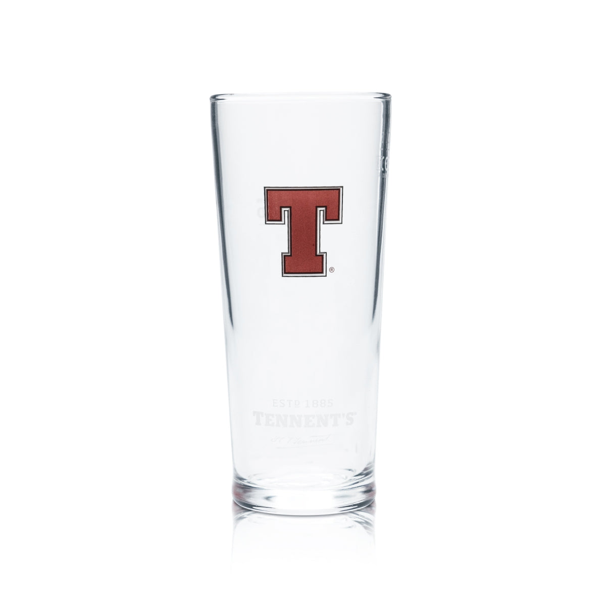 6x Tennent's Beer Glass 0.25l Goblet Cup Glasses Calibrated Gastro Beer Wellpark Brew – Widok 2
