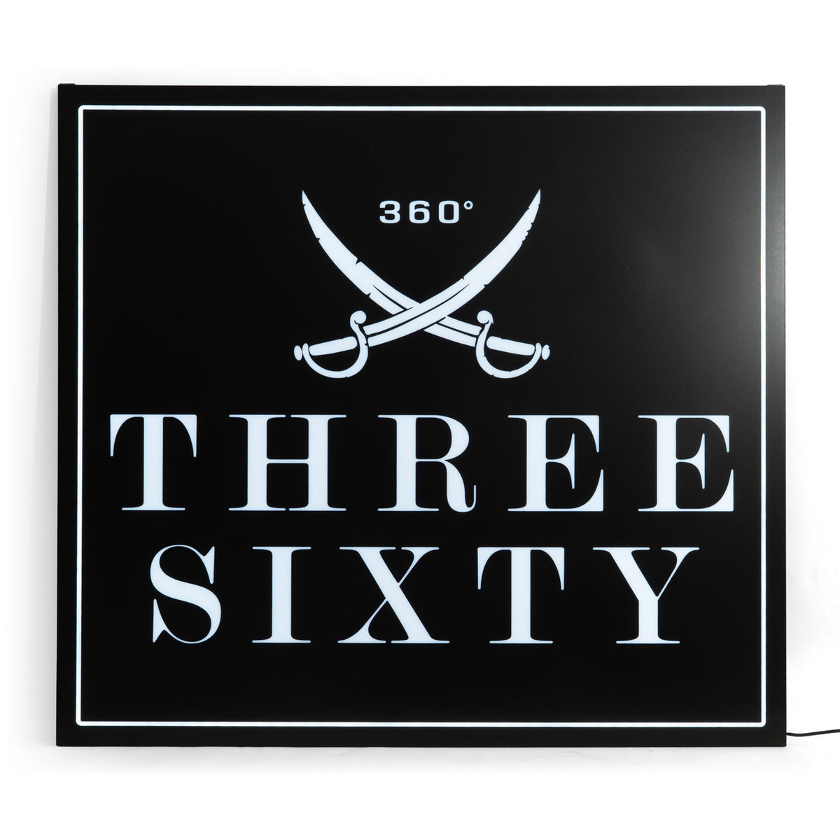 Three Sixty Podświetlana reklama Luminated LED Wall Sign Square Logo Acrylic Deko – Widok 4