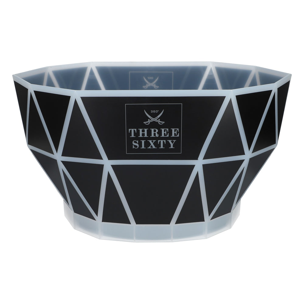 Three Sixty Vodka LED Chłodziarka Pojemnik na kostki lodu Chłodziarka do butelek Podstawa akumulatorowa