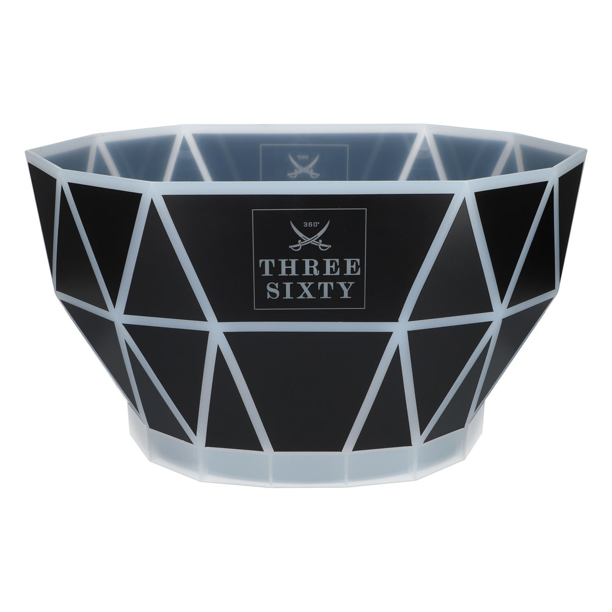 Three Sixty Vodka LED Chłodziarka Pojemnik na kostki lodu Chłodziarka do butelek Podstawa akumulatorowa