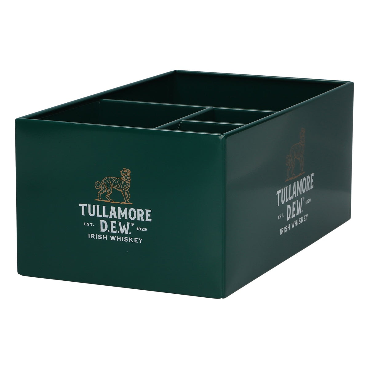 Tullamore Dew Whiskey Barcaddy 25,5 x 15 x 10,5 cm, nowy, metalowy, zielony – Widok 3