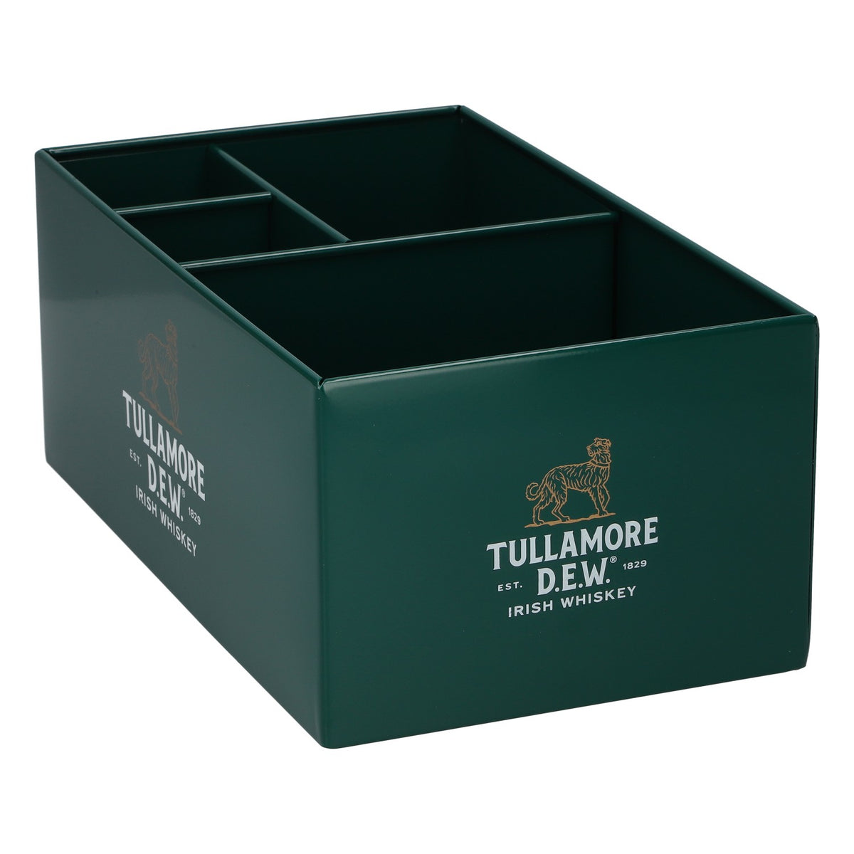 Tullamore Dew Whiskey Barcaddy 25,5 x 15 x 10,5 cm, nowy, metalowy, zielony – Widok 4