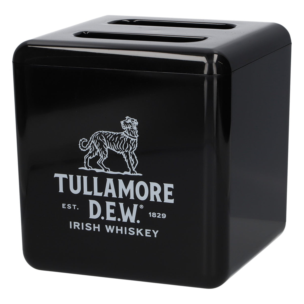 Tullamore Dew – chłodziarka do whisky, chłodziarka do butelek, irlandzka whisky EST.1829, czarna, nowa