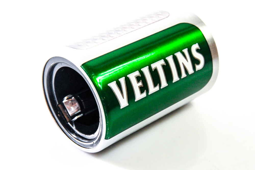 Otwieracz do butelek piwa Veltins Push-up Otwieracz do kapsli zielony srebrny