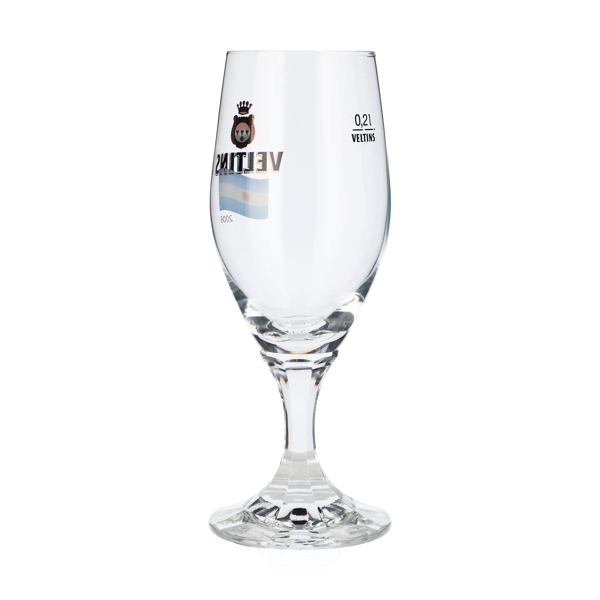Szklanka do piwa Veltins 0,2 l, szklanka w kształcie pucharu, edycja specjalna z okazji Mistrzostw Świata 2006 w Argentynie, szklanka do piwa typu pint – Widok 3