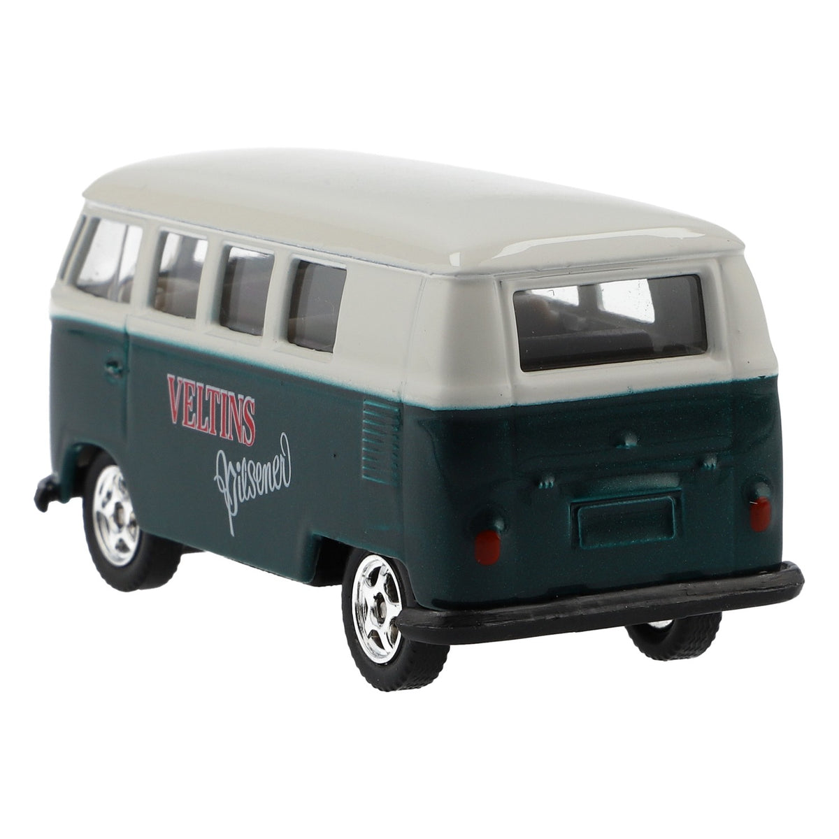 Model samochodu Veltins Bier Bulli Miniaturowy samochód VW Bus Kolej Skala 1:64 – Widok 3