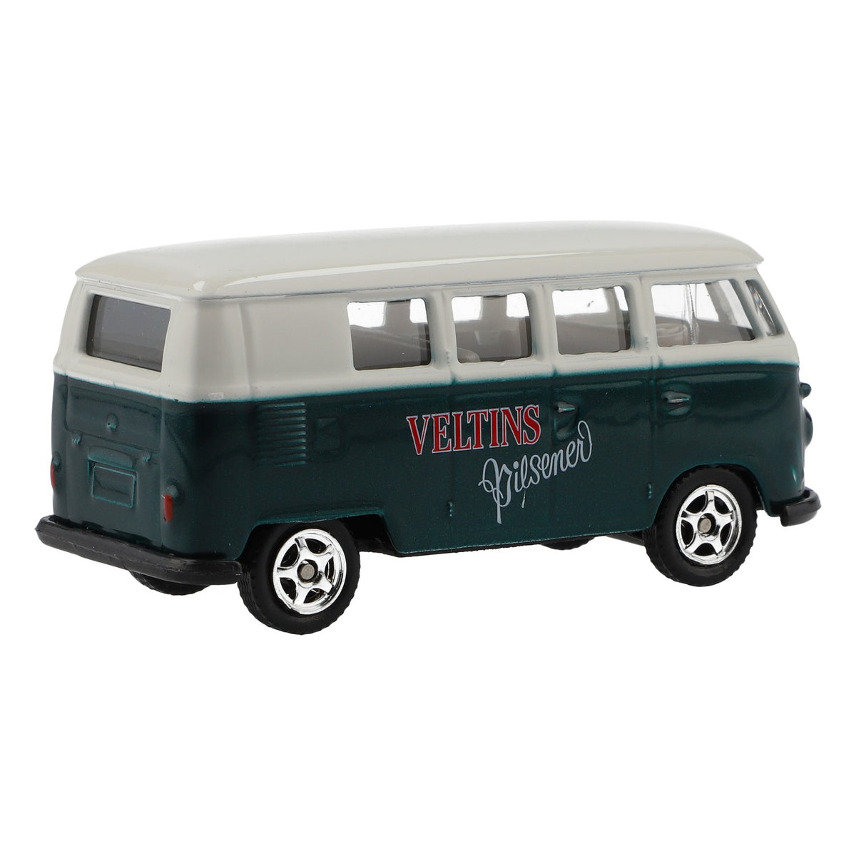 Model samochodu Veltins Bier Bulli Miniaturowy samochód VW Bus Kolej Skala 1:64 – Widok 4