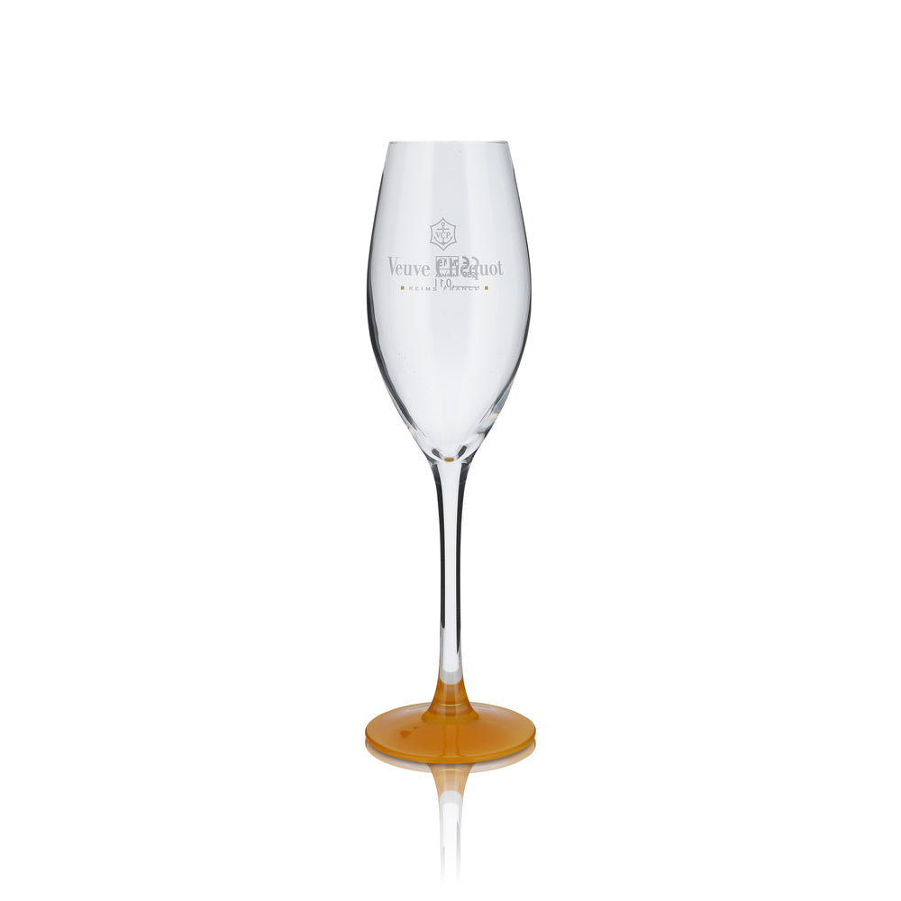 Veuve Clicquot Kieliszek do szampana 0,1l Ekskluzywny kieliszek do szampana Nóżka pomarańczowa Rzadkie kieliszki
