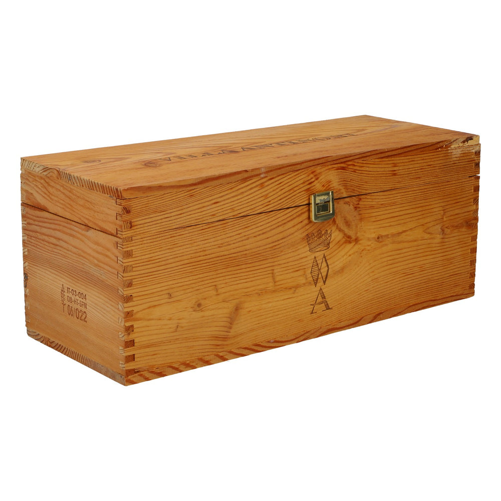Drewniana skrzynka na wino Villa Antinori – dekoracja wnętrz, 16 x 40,5 x 16 cm