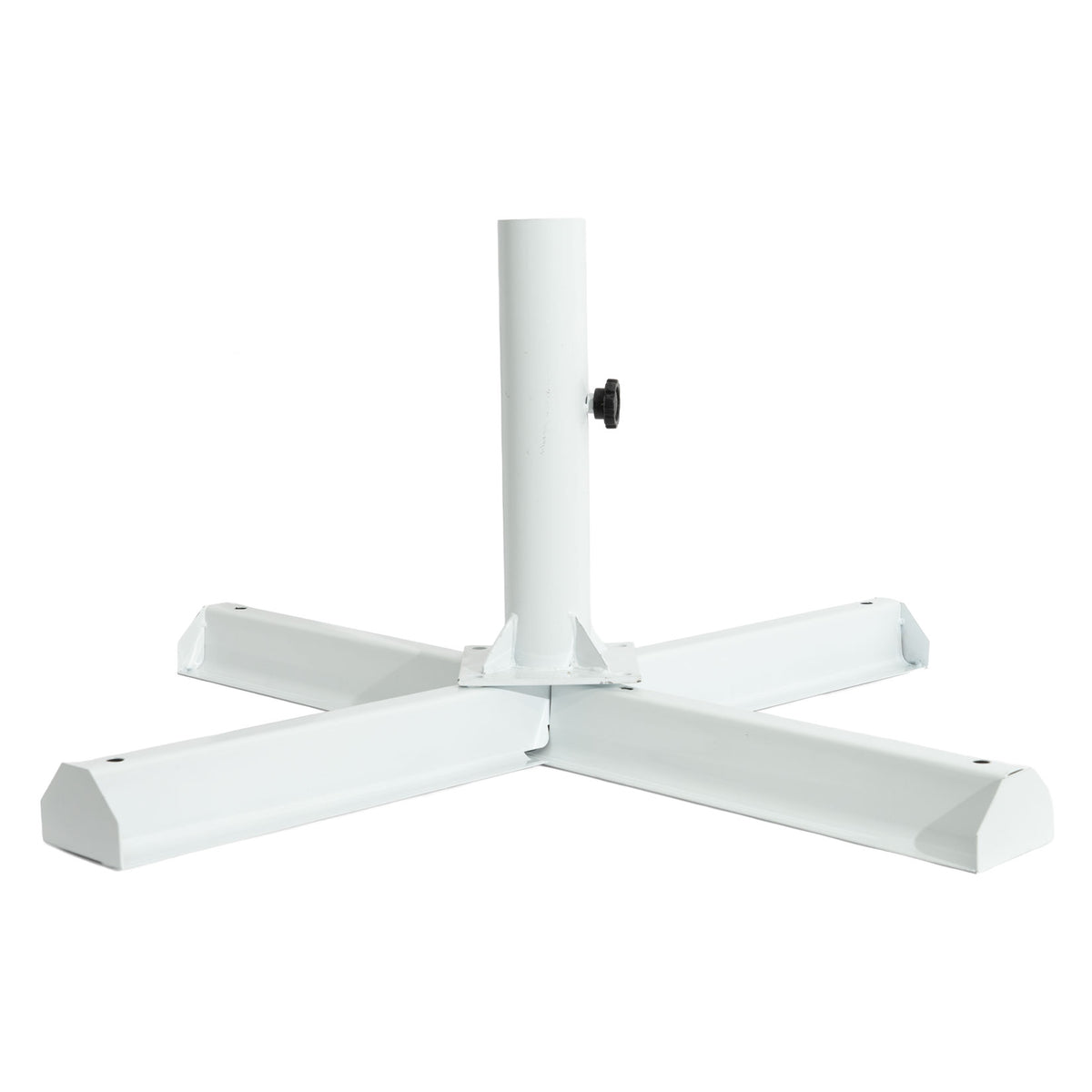 VIS Stojak na parasol Parasol Stojak na parasol Biały „Parasol Metal Cross Base White”