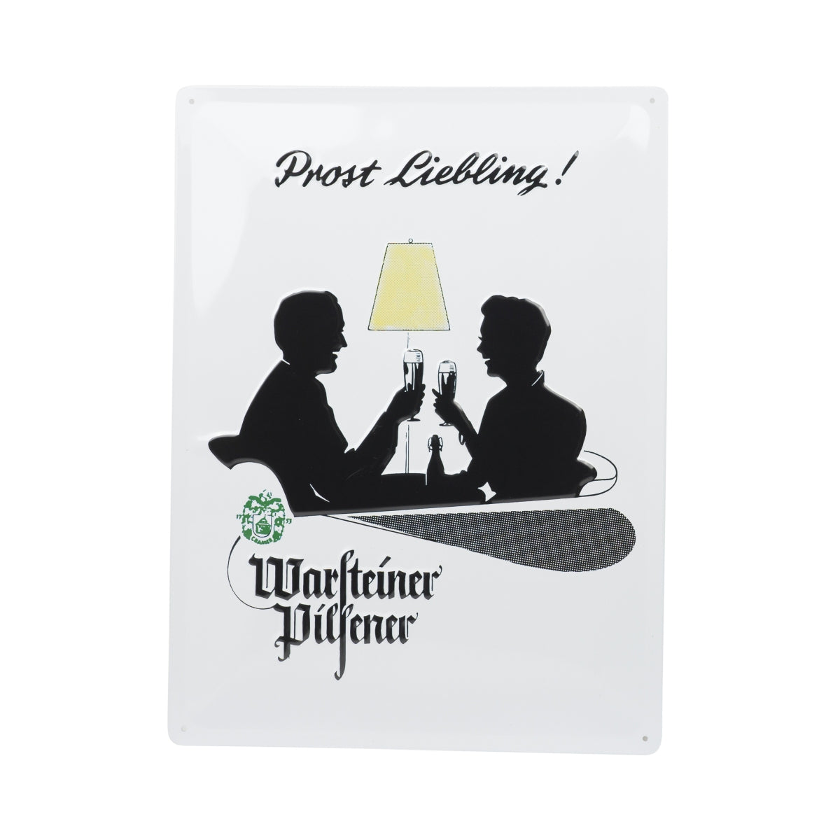 Warsteiner piwo puszka znak 40x30 Prost Liebling tablica ścienna metalowy znak retro