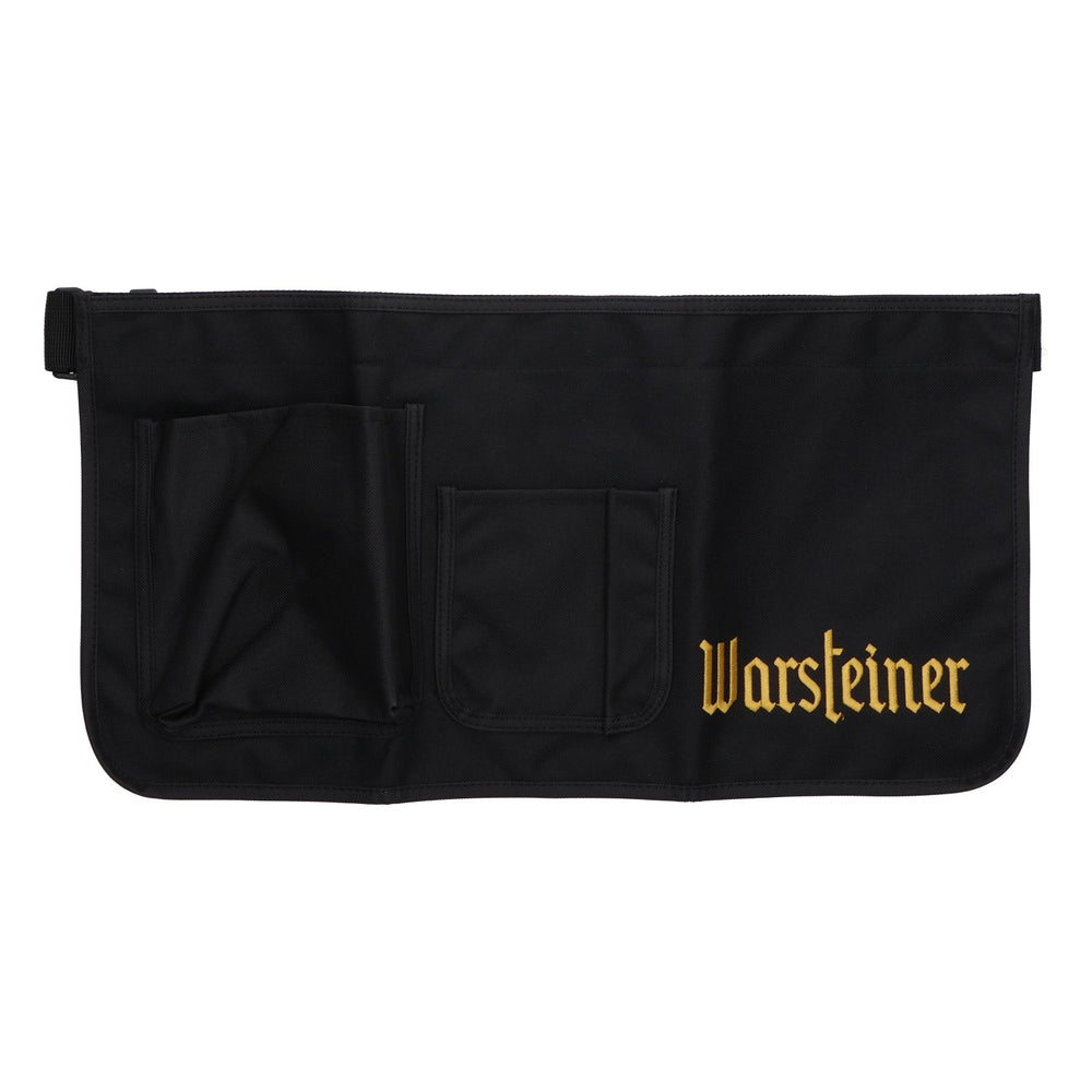 Torba kelnera z motywem piwa Warsteiner – fartuch, torba na pasek, kabura – czarna, duża