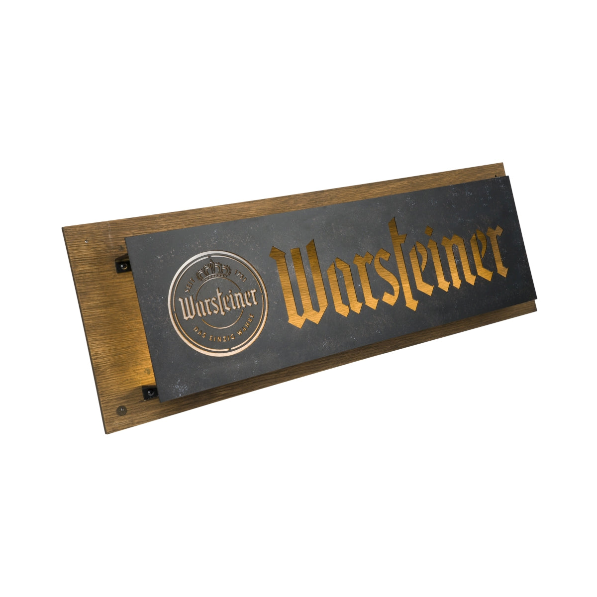 Piwo Warsteiner podświetlany znak 70x25cm LED znak świetlny tablica reklamowa drewniana ściana