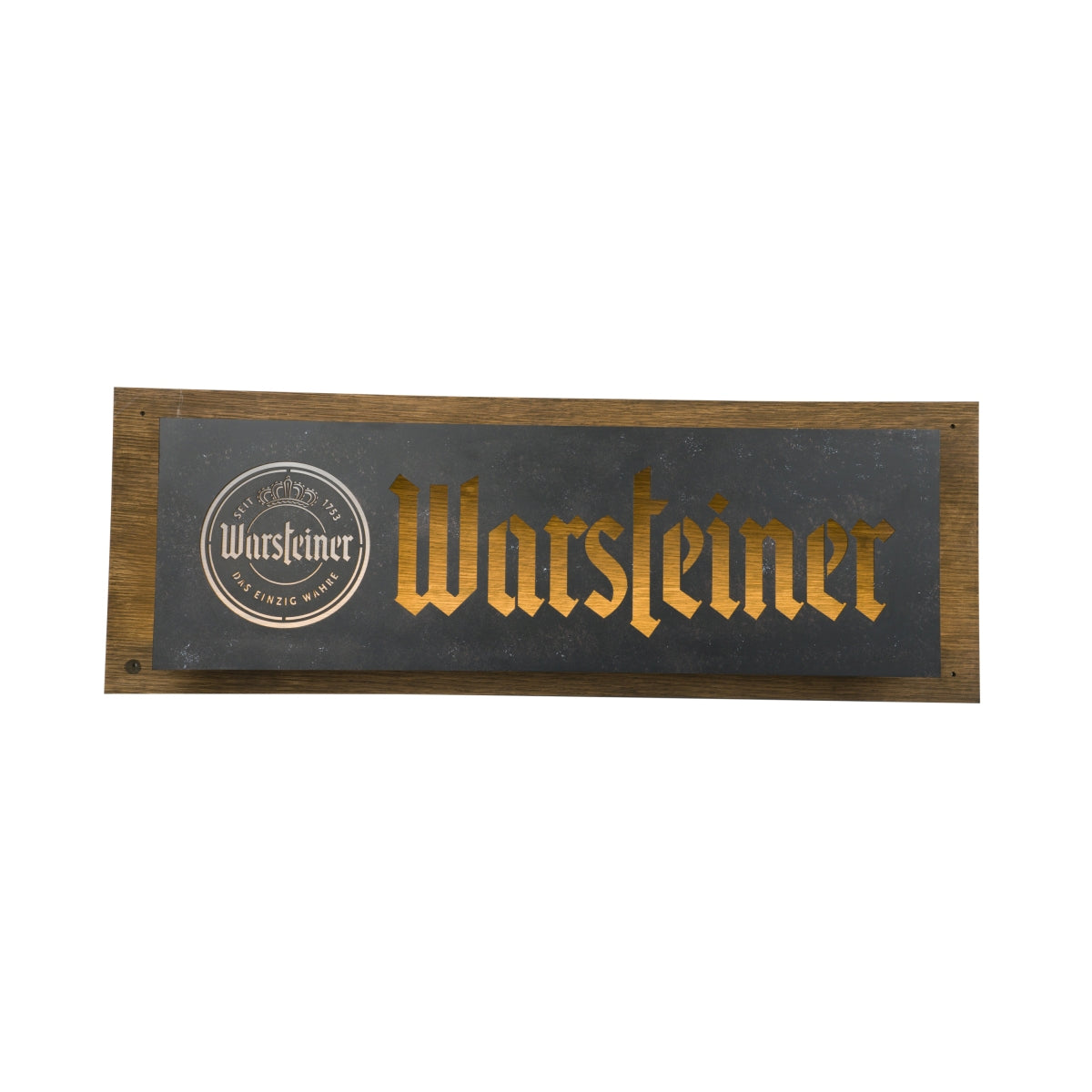 Piwo Warsteiner podświetlany znak 70x25cm LED znak świetlny tablica reklamowa drewniana ściana – Widok 2