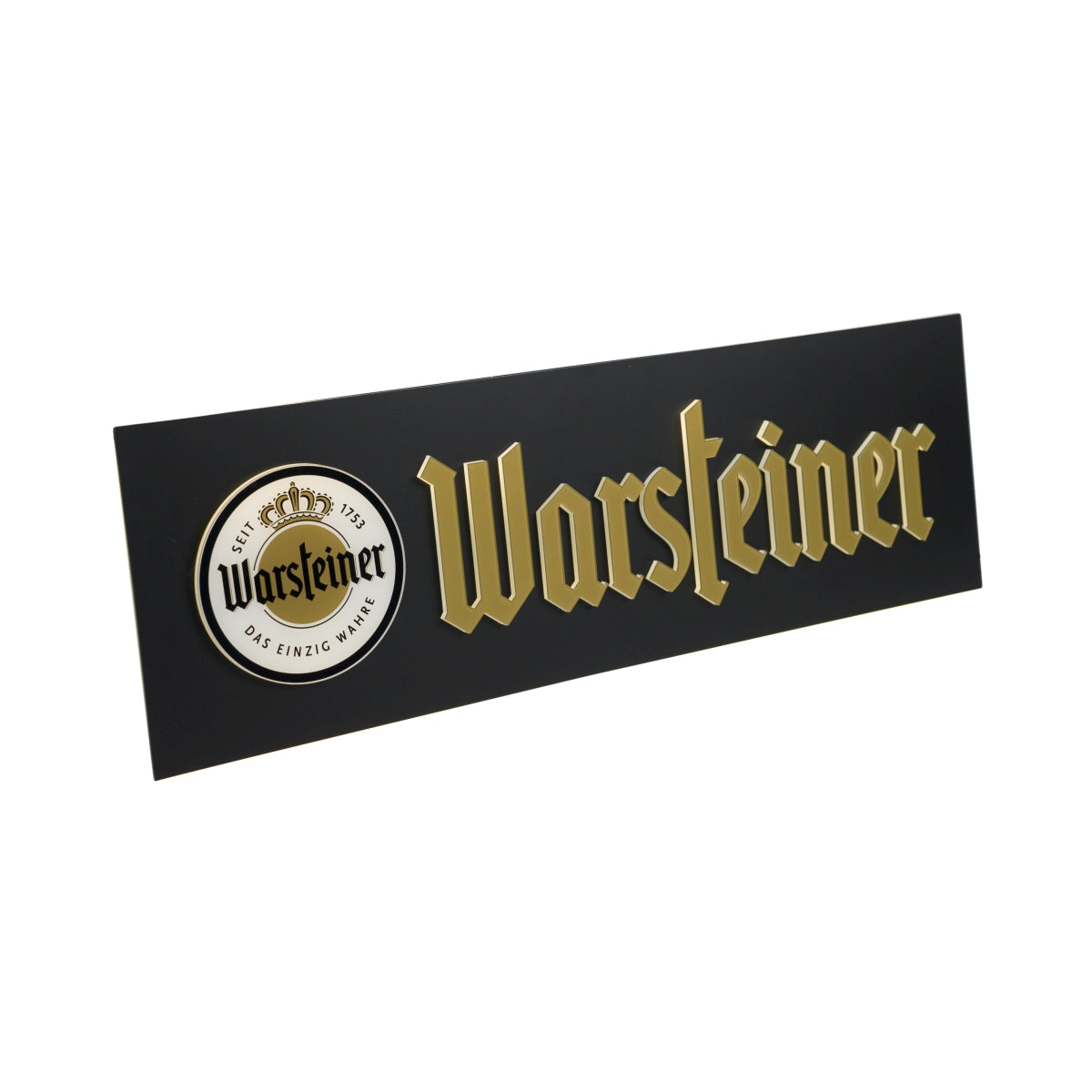 Podświetlany znak piwa Warsteiner 74x25cm napis LED dekoracja tablicy ściennej