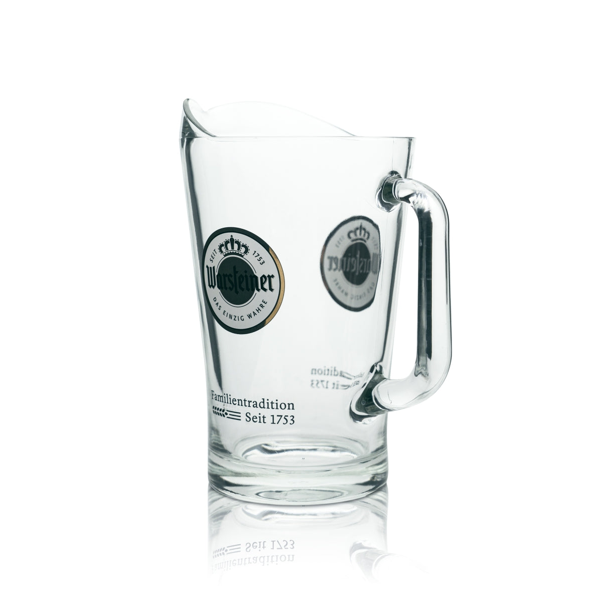 Dzbanek do piwa Warsteiner 1,5l karafka szklany dzbanek wylewka uchwyt wiadro dzbanek – Widok 3