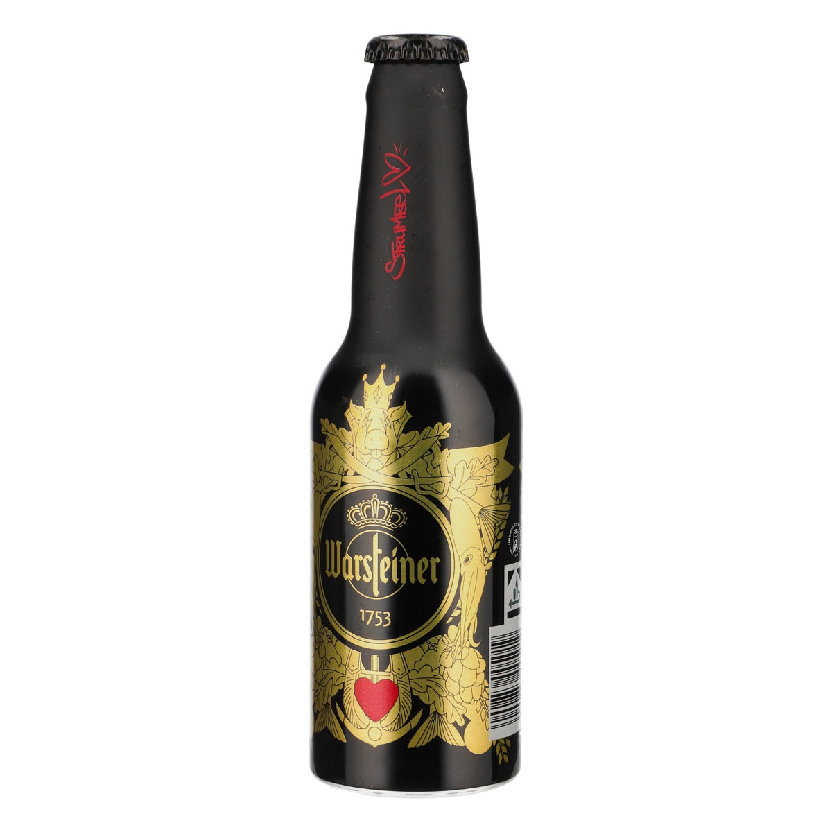Butelka piwa Warsteiner 0,33 l, edycja kolekcjonerska, czarna/złota – Widok 3