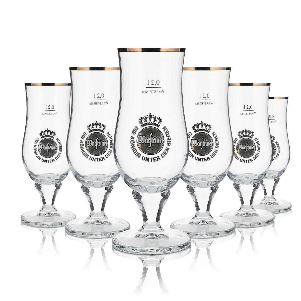Kieliszek do piwa Warsteiner Pokalglas 0,2 l Exclusiv Pilstulpe Bauchig Brauerei Gastro