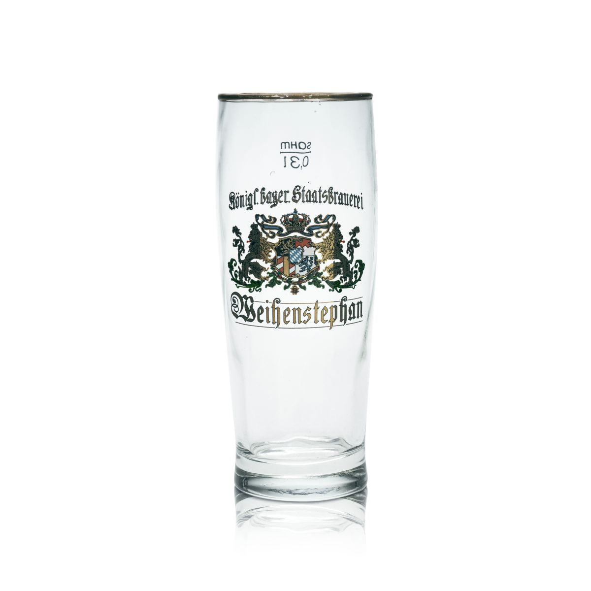 Szklanka do piwa Weihenstephan szklanka kolekcjonerska 0.3l Willi kufel szklanki browar złoty brzeg