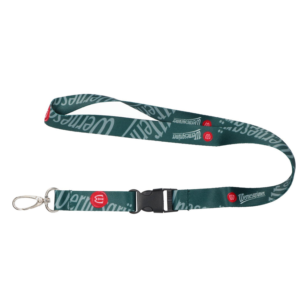Wernesgrüner Bier Smycz do kluczy Smycz do kluczy Lanyard 53 cm ciemny