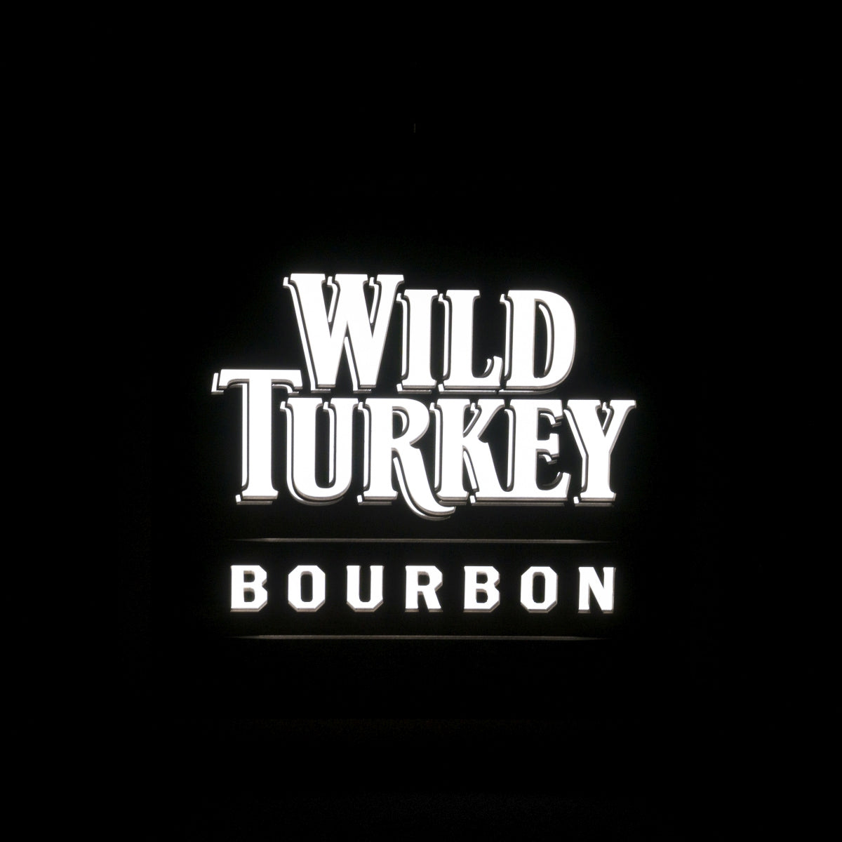 Wild Turkey Whiskey neon 40x40cm bourbon świetlny znak ścienny tablica bar – Widok 3