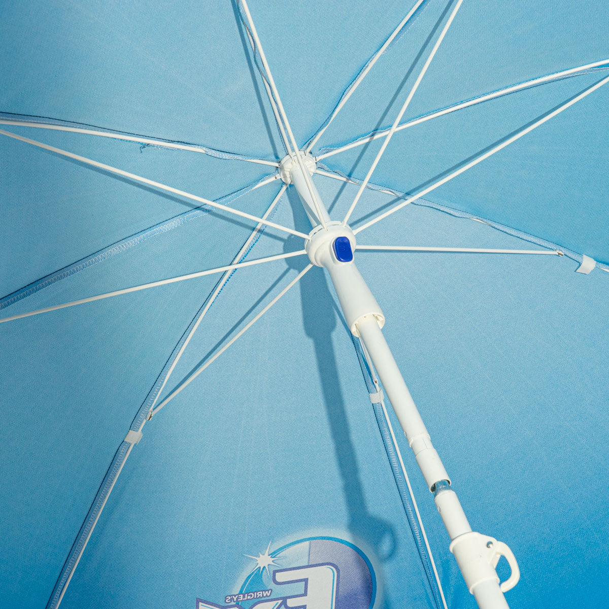 Wrigley's Gumy do żucia Parasol składany Parasol plażowy Parasol przeciwsłoneczny Niebieski – Widok 4
