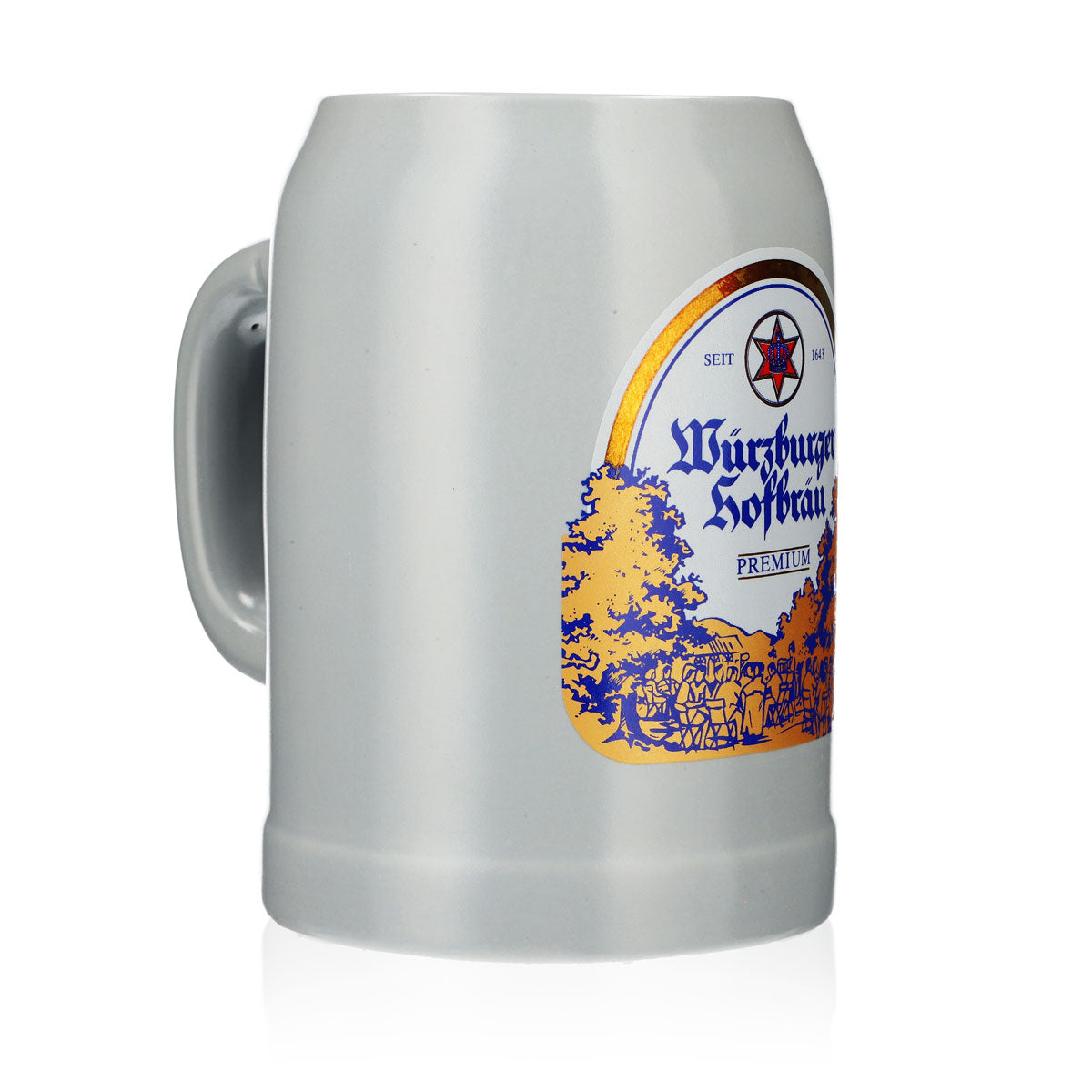 Kufel do piwa Würzburger Hofbräu Kufel Seidel Kufel ceramiczny 0,7 l Kufel – Widok 2