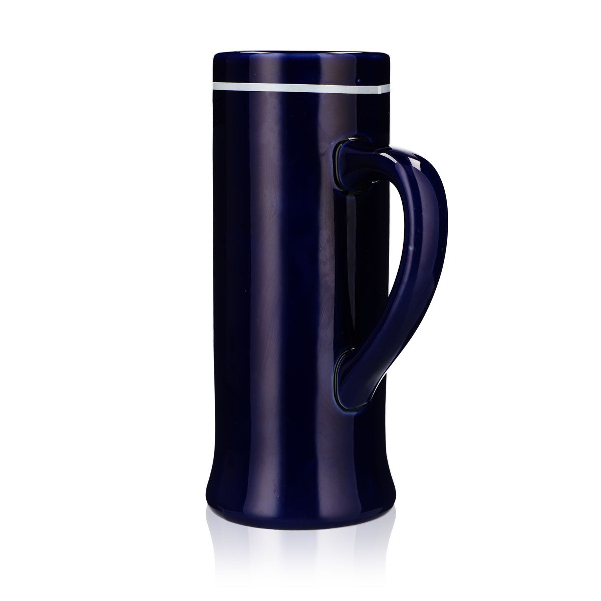 Szklanka do piwa Würzburger Hofbräu, ceramika, kufel 0,55 l, niebieska, Sahm – Widok 4