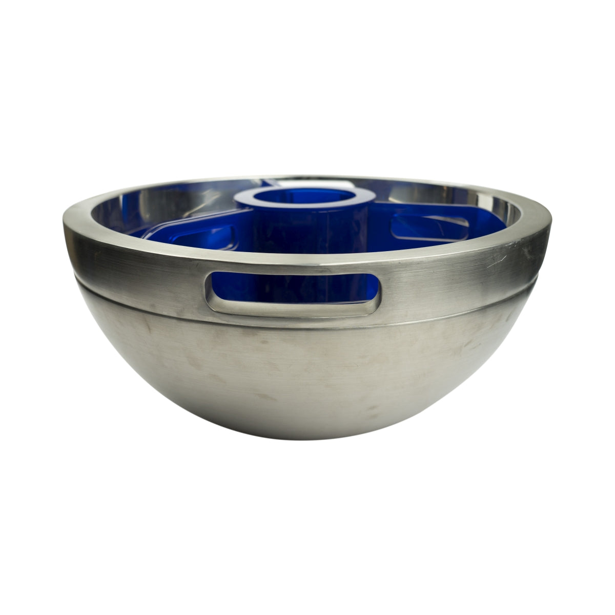 XXL Ciroc Vodka Cooler Blue Ice Box Bucket Bar Bottles Metal Round Silver Blue Bottle Ice – Widok 3